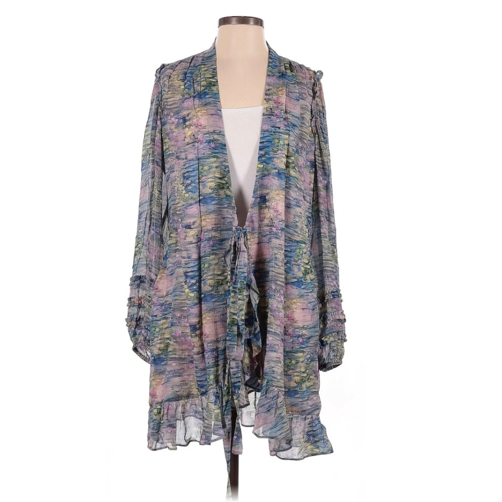 PAIGE Wrap Dress Water Lilies